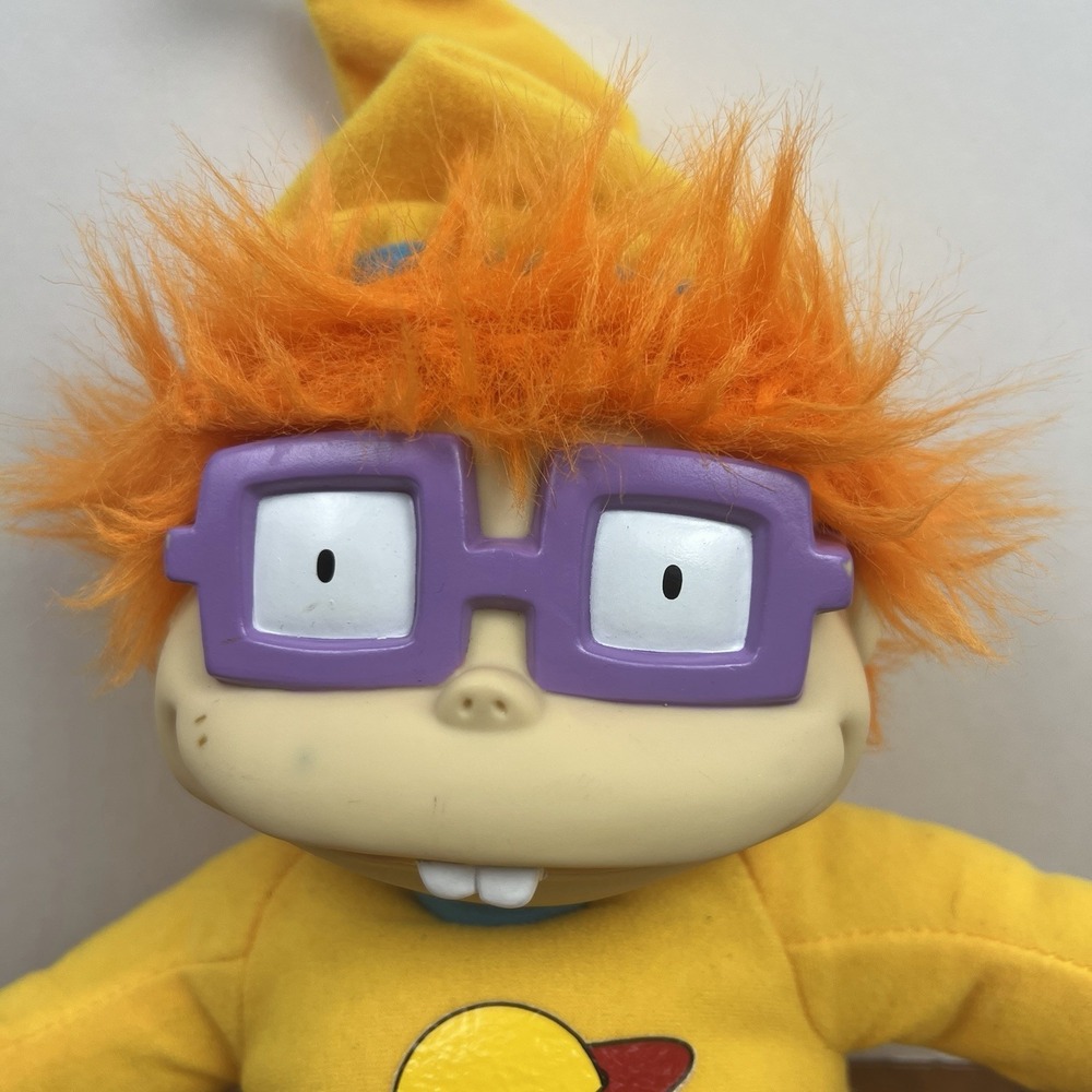 Vintage 1997 Mattel Viacom Rugrats 12" Chuckie Finster Pj's Plush - Picture 2 of 11
